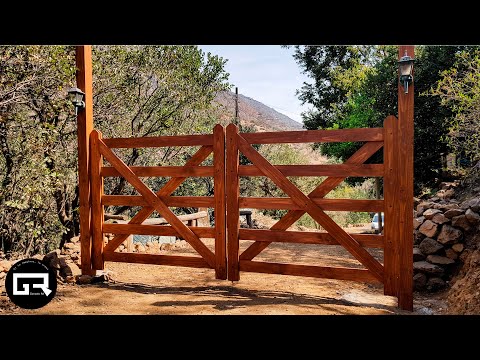 PORTON de MADERA FACIL de HACER / WOOD GATE DIY