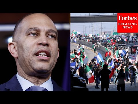BREAKING NEWS: Hakeem Jeffries Grilled By Reporters About LA Protests At Briefing
