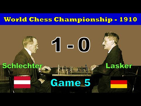 Schlechter vs Lasker / Game 5 / World Championship -1910