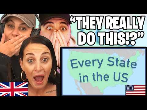 British Family Reacts to Every State in the US