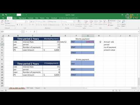 ✅ Excelမှာ ငွေကြေးfunction PMT, IPMT, PPMT Formulaအသုံးပြုနည်း