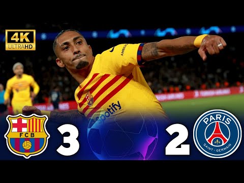 ملخص كامل - برشلونة (3-2) باريس سان جيرمان ⚡🏅دوري أبطال أوروبا [2024] ● جنون حفيظ الدراجي ¦ 4k ✨