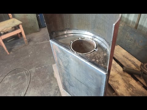 ПЕЧЬ-КОТЁЛ сверхдлительного горения своими руками 2 серия, ТЕПЛООБМЕННИК!