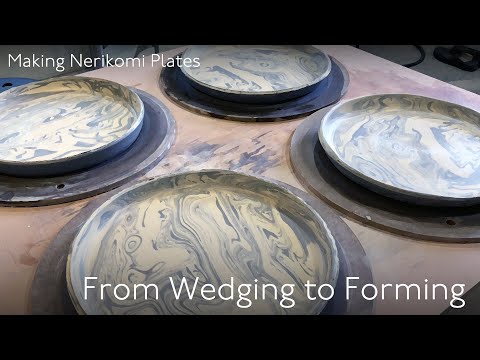 Making Nerikomi Plates – From Wedging to Forming | Studio Pottery Process