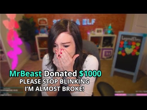 I Donated $1000 Every Time She Blinked - Fortnite Streamers