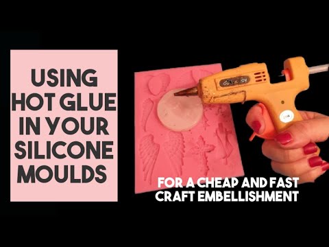 Using Hot Glue in silicone moulds *cheap and fast embellishment*