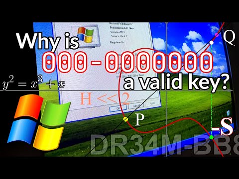 Why is 000-0000000 a valid Windows XP key?