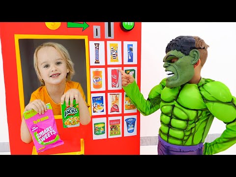 قصة للأطفال مع آلة بيع الأبطال الخارقين وقصص مضحكة أخرى مع فلاد ونيكي