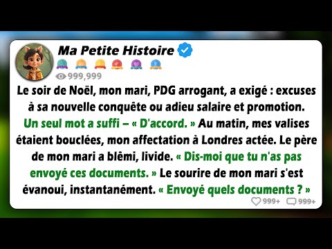 Mon mari PDG m'a forcée à m'excuser auprès de sa petite amie. Je suis partie avec une promotion et..