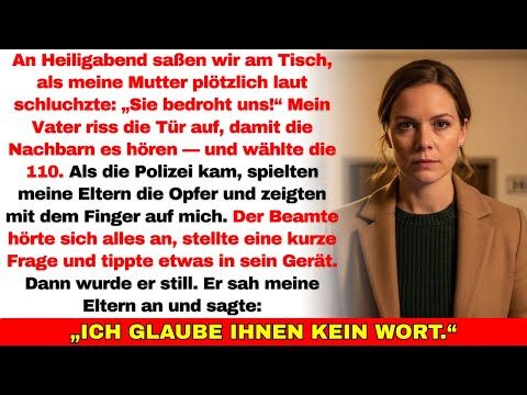 Meine Eltern riefen an Heiligabend die Polizei gegen mich—doch der Beamte erkannte ihre Lüge sofort