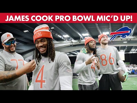 James Cook Mic'd Up For 2026 Pro Bowl Games With Steve Young & Michael Vick! | Buffalo Bills
