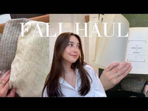 Fall Haul - H&M, Uniqlo, home goods, books