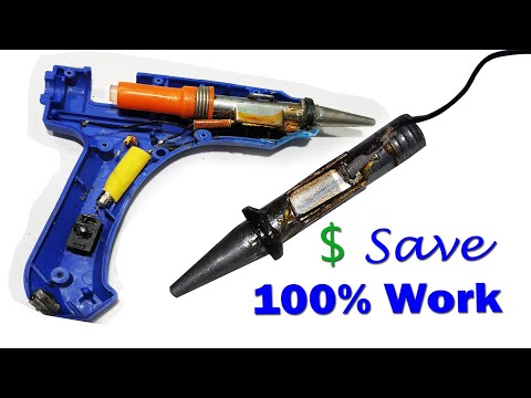 Hot Melt Glue Gun Heater Coil Repairing | Glue Gun Coil Repair at home easy | Repair damage Glue Gun