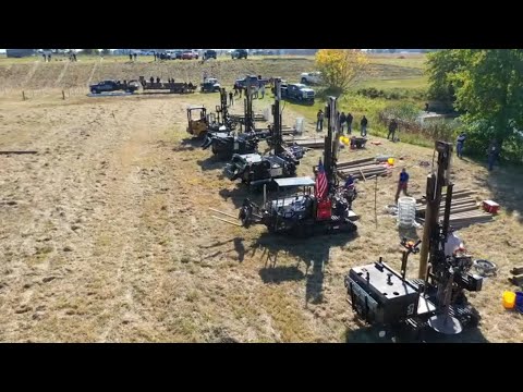 Day 2 fencing competition! Modern Fence building Machines that do everything!