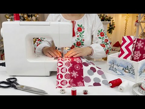 A 13-Minute Christmas Gift Made from Scrap Fabric | A Beautiful DIY Gift Idea