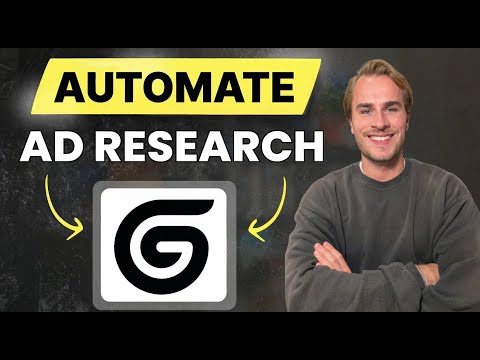I built an AI Agent in 16 min to automate ad research (Zero coding)
