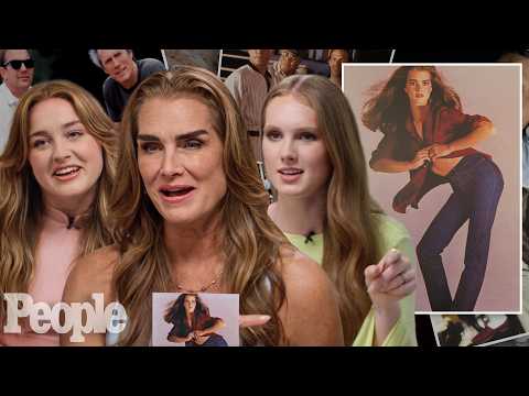 Brooke Shields & Her Daughters React to Old Family Photos, 1980s Calvin Klein Campaign | PEOPLE