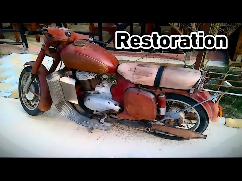Restoring a Neglected Rusty Motorcycle - Amazing Transformation