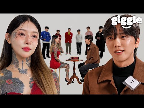 Beautiful Girl Covered in Tattoos Blind Dating 7 Handsome Guys For the First Time..!!