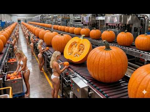 Inside a Modern Pumpkin Pie Factory: From Wheat Grain to Packaged Pumpkin Pie (Full Process)