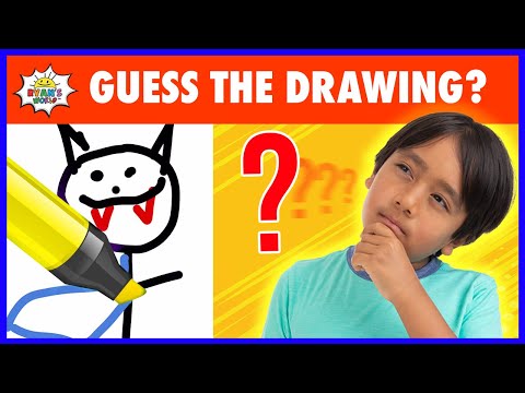 Guess the Drawing Picture Game Challenge with Ryan!!