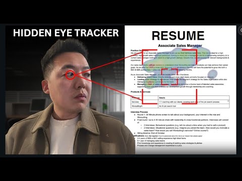exposing recruiters w/ hidden eye tracker