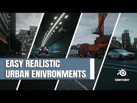Easy Realistic Urban Environments In Blender | Breakdown