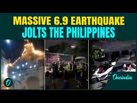 Breaking: 6.9 Magnitude Earthquake jolts Philippines | Scenes of devastation, tsunami alert sounded