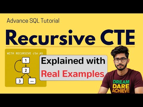 Recursive CTE | Recursive Query in SQL with Example | SQL Tutorial | Advance SQL | SQL full course