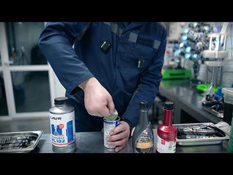 тест промывок дизельных форсунок часть 1