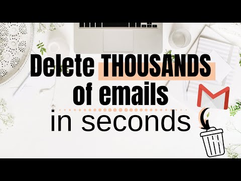Delete THOUSANDS of emails IN SECONDS | How to delete more than 50 emails in gmail at a time
