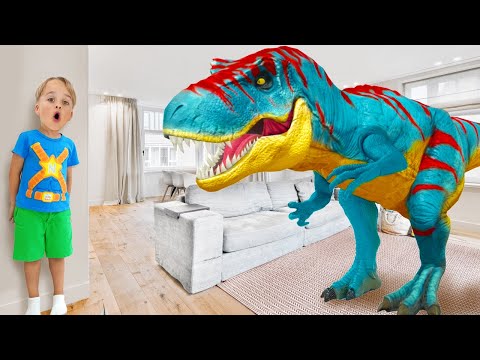 Brinquedos de Dinossauro Ganham Vida - Aventuras de Dinossauro com Chris