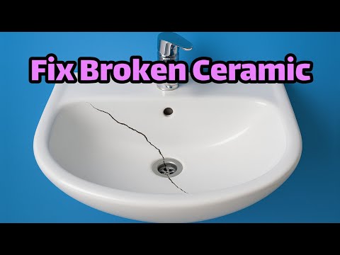 DIY Ceramic Sink Repair | Super Glue & Baking Soda Fix.