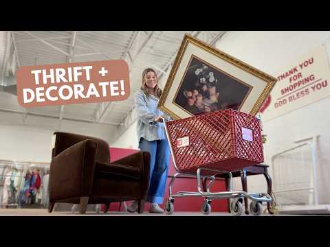 My best *thrift flip* ever!! | Home Decor Thrift + Decorate With Me | Goodwill Thrift Haul
