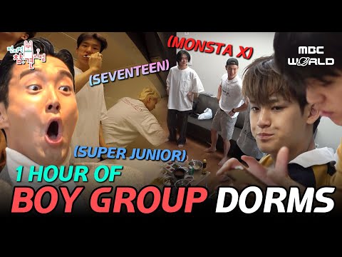 [C.C.] 1 Hour of BOY GROUP dorm life #SEVENTEEN #MONSTAX #SUPERJUNIOR