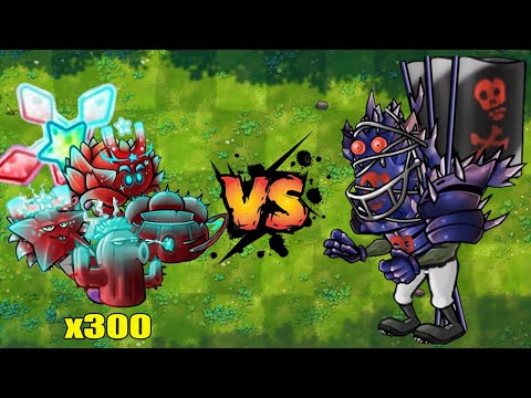 PVZ 1 Fusion Challenge New Plants - 300 Plants Fusion VS 1 Ultimate Black Football Tall-nut General