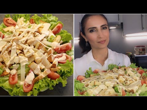 #Աղցան Կեսար (Ցեզար) շատ համեղ սոուսով, Հեշտ ու արագ պատրաստվող #салат_цезарь #salad_seasar