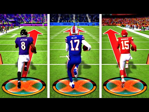 Scrambling for a 99 Yard Touchdown with EVERY Quarterback!