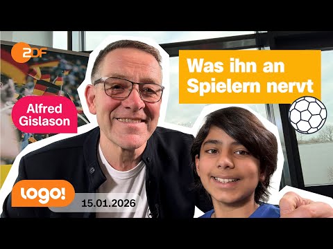 Handball: Kinderreporter Vivaan trifft Bundestrainer Alfred Gislason | logo!-Nachrichten vom 15.1.26