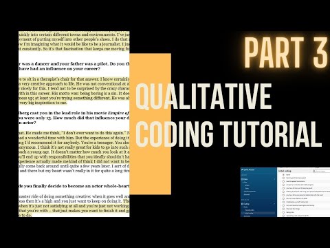 Qualitative data analysis - Developing THEMES from CODES | "From Codes to Themes" episode 3