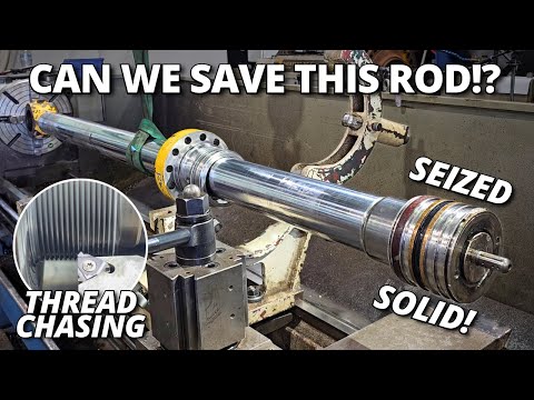 Seized Piston & Damaged Threads: Can This Cylinder Rod Be Saved?