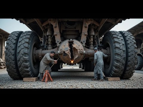 Pakistani Truck Axle Snapped on Road – Emergency Repair in Action!”