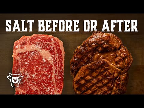When To Salt A Steak - Right Before or After Cooking?