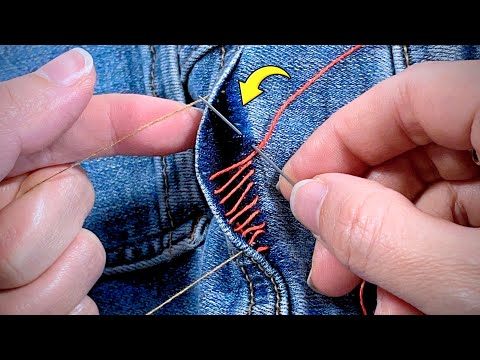3 Genius Ways to FIX ANY TEAR in Clothes | Hand Repair Tutorial (Jady Kreativ)