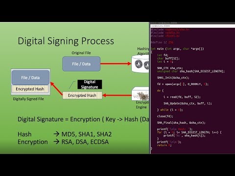 Hashing Encryption Decryption Digital Signature Signing Verification Openssl Pkcs7