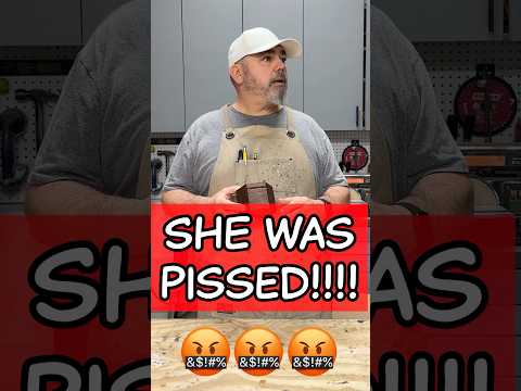 Woodworking Fail- My Wife had to take one for the team #woodworker #woodworking #diy