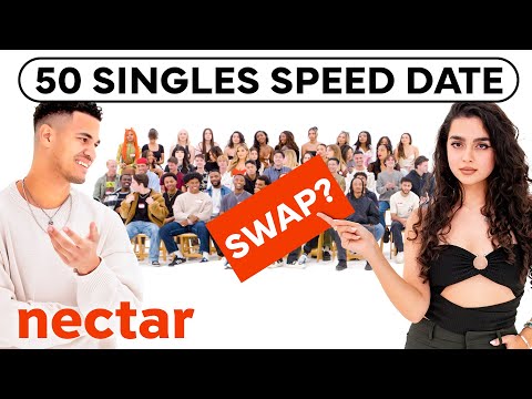 50 singles speed date in front of strangers | swipe or swap
