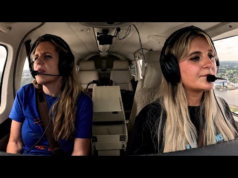 Nervous Mom As I Fly Her For The First Time In My Airplane!