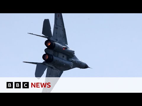 Russian fighter jets violating Estonian airspace intercepted by Nato | BBC News