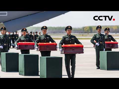 第十三批在韩中国人民志愿军烈士遗骸回国 | CCTV中文《新闻直播间》